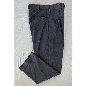 Stafford Performance Classic Fit Pleated/Cuffed Washable Dress Pants. 30X30 MINT